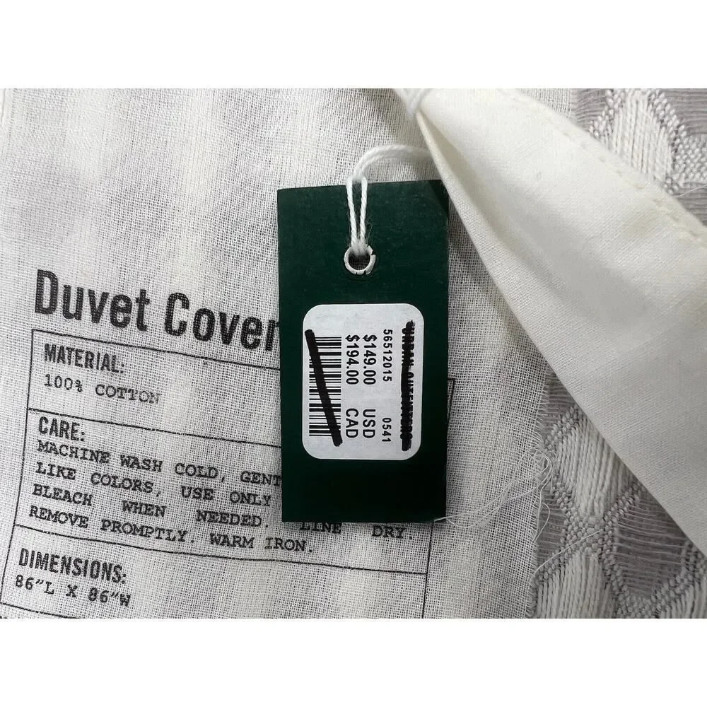 Urban Outfitters Waffle Weave Duvet Cover Full Queen Size